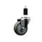 Service Caster 3.5'' Gray Poly Wheel Swivel 1-3/8'' Expanding Stem Caster SCC-EX20S3514-PPUB-138 - alternate 1